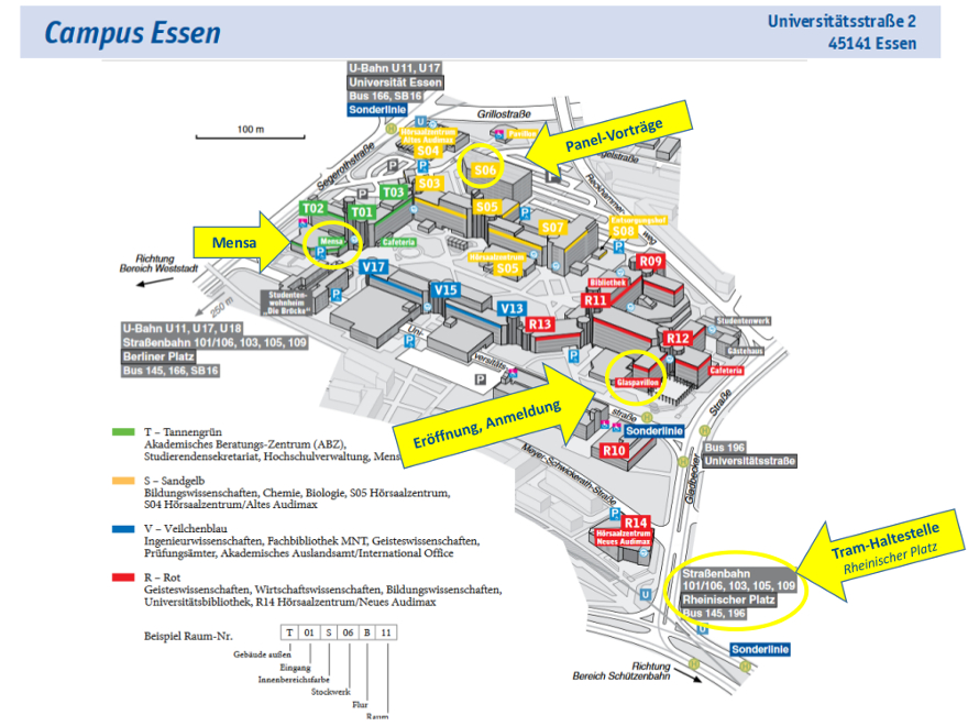 Campus Essen Lageplan